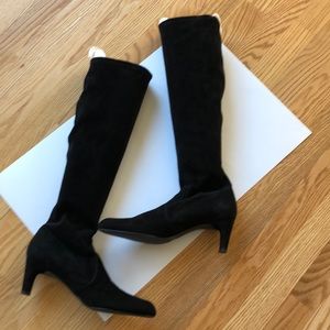 Perfect condition Stuart Weitzman stretch suede tall boots
